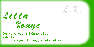 lilla konye business card